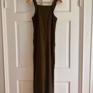 H&M Elegant Olive Green Sleeveless Dress